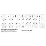 Axitech Notebook Keyboard Stickers Qwertz Germany White