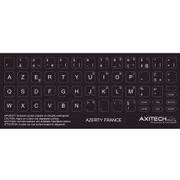 Axitech Notebook Keyboard Stickers Azerty France Black