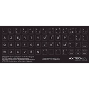 Axitech Notebook Keyboard Stickers Azerty France Black